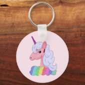 Regeneinhorn Schlüsselanhänger (Vorderseite)