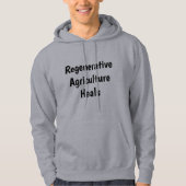 Regenerative Landwirtschaft Heilt erwachsene Grauh Hoodie (Vorderseite)