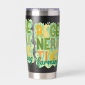 Regenerative Landwirtschaft und gesundes Leben grü Thermobecher (Rückseite)