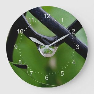 Regenfall Große Wanduhr