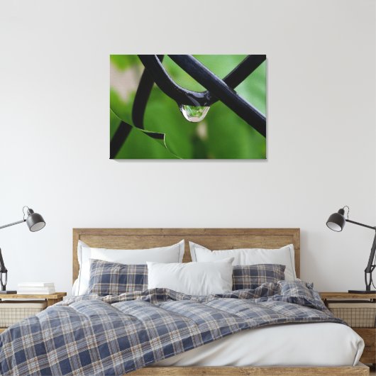 Regenfall Leinwanddruck (Insitu (Schlafzimmer))
