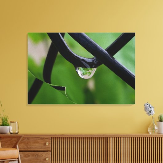 Regenfall Leinwanddruck (Insitu (Wohnzimmer))