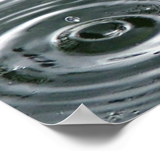 Regenfall Poster (Ecke)