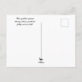 Regenfall Postkarte (Rückseite)