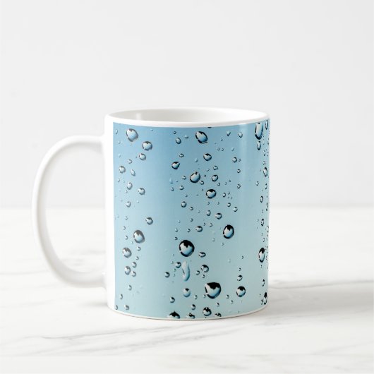 Regenfall Wasserschwellung Taubendampf Kaffeetasse (Links)