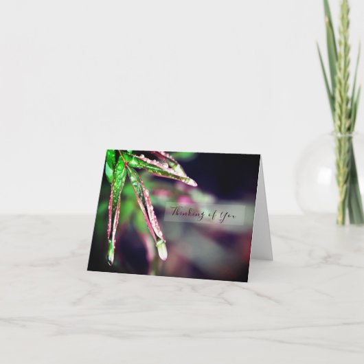 Regenfälle auf der linken Seite des Denkens auf de Karte (Vorderseite)