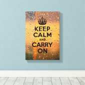 Regenfälle Behielt Ruhe Leinwanddruck (Insitu (Holzboden))