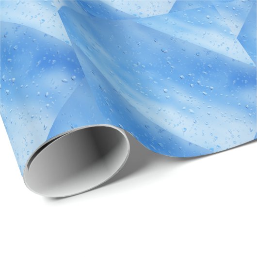 Regenfälle Geschenkpapier (Rolleneckpunkt)