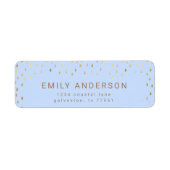 Regenfälle Imitate Foil Rücksendeadresse (Vorne)