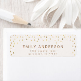 Regenfälle Imitate Foil Rücksendeadresse