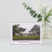 Regenfälle Postkarte (Stehend Vorderseite)