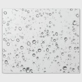 Regenfälle Regen nasse Tropfen Geschenkpapier (Flach)