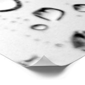 Regenfälle Regen nasse Tropfen Poster (Ecke)