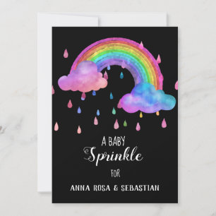 *~* Regenfälle Regenbogensprinkle Einladung