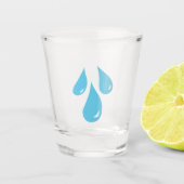 Regenfälle Shotglas Schnapsglas (Vorderseite)