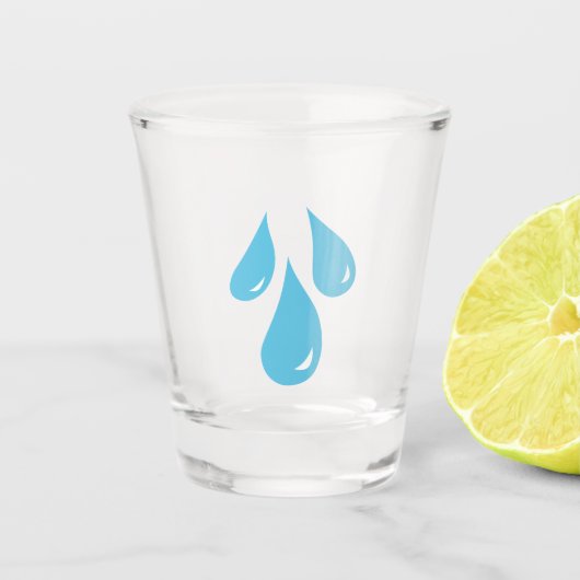 Regenfälle Shotglas Schnapsglas (Vorderseite)