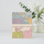 Regenfallkarte Deutschlands Postkarte (Stehend Vorderseite)