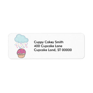 Regenfalten auf Cupcake