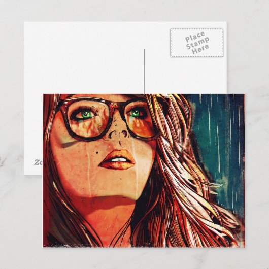 Regenfeuer Postkarte (Vorne/Hinten)