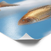 Regenfisch Fotodruck (Ecke)