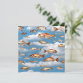 Regenfisch Karte (Stehend Vorderseite)