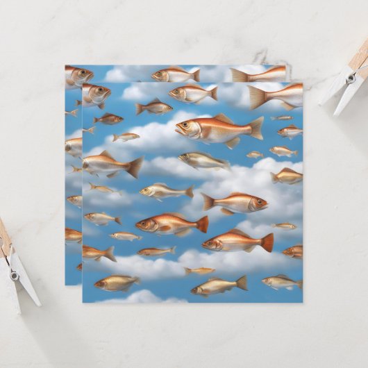 Regenfisch Karte (Vorderseite/Rückseite Beispiel)