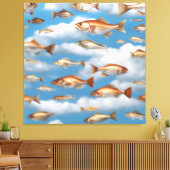 Regenfisch Leinwanddruck (Insitu (Wohnzimmer))