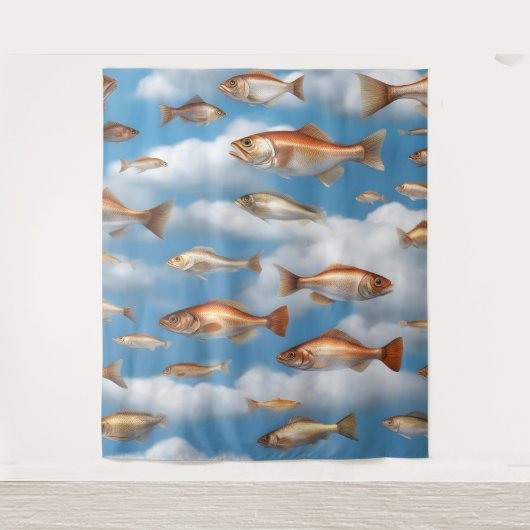 Regenfisch Wandteppich (Vorderseite)