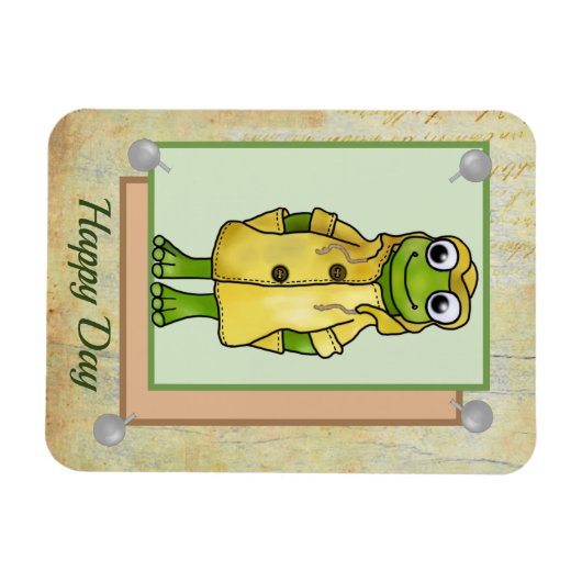 Regenfrosch Magnet (Horizontal)