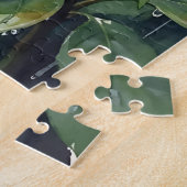 Regengarten-Kameliend Blumen Aquarell Puzzle (Seite)