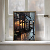 Regengasse Bistrostreet Cafe-Wandposter Poster