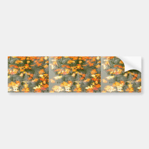 regengefallene Blätter Autoaufkleber