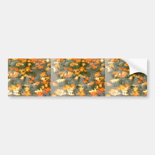 regengefallene Blätter Autoaufkleber (Vorne)