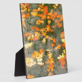 regengefallene Blätter Fotoplatte (Seite)