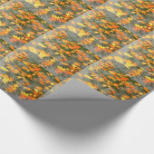 regengefallene Blätter Geschenkpapier (Ecke)