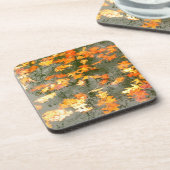 regengefallene Blätter Getränkeuntersetzer (Linke Seite)