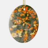 regengefallene Blätter Keramikornament (Rechts)