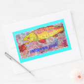 Regengestein Rechteckiger Aufkleber (Umschlag)