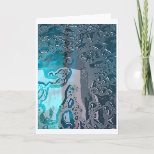 Regengewaschenes Electric Blue, Karte (Vorderseite)
