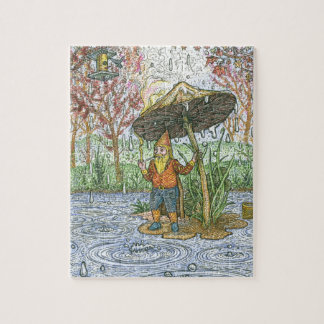 Regengnome-Puzzlespiel Puzzle