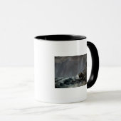 Regenguß bei Etretat Tasse (VorderseiteRechts)