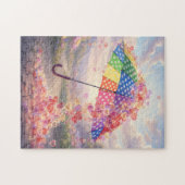 Regenherzen Bunter Regenschirm Puzzle (Horizontal)