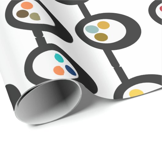 Regenketten Geschenkpapier (Rolleneckpunkt)