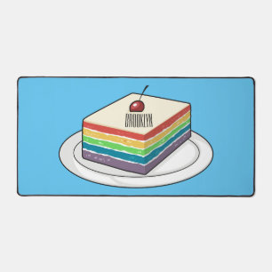 Regenkuchen Cartoon-Illustration Schreibtischunterlage