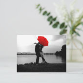 Regenliebhaber Postkarte (Stehend Vorderseite)