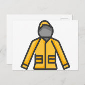 Regenmantel Postkarte (Vorne/Hinten)