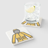 Regenmantel Steinuntersetzer (Seitenansicht)