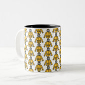 Regenmantel Zweifarbige Tasse (Vorderseite Links)