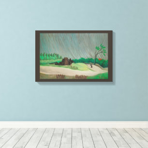 Regenmorgen Henri Rousseau, Vintage Fine Art Leinwanddruck