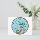 Regenmouse Postkarte (Stehend Vorderseite)